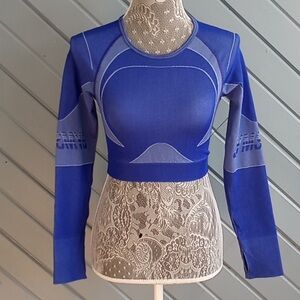Gymshark Cobalt Blue long sleeve Women's athletic top